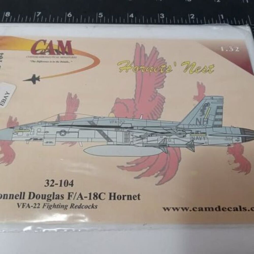 CAM Decals 1/32 McDonnell Douglas F/A-18C Hornet VFA-22 Fighting Redcocks